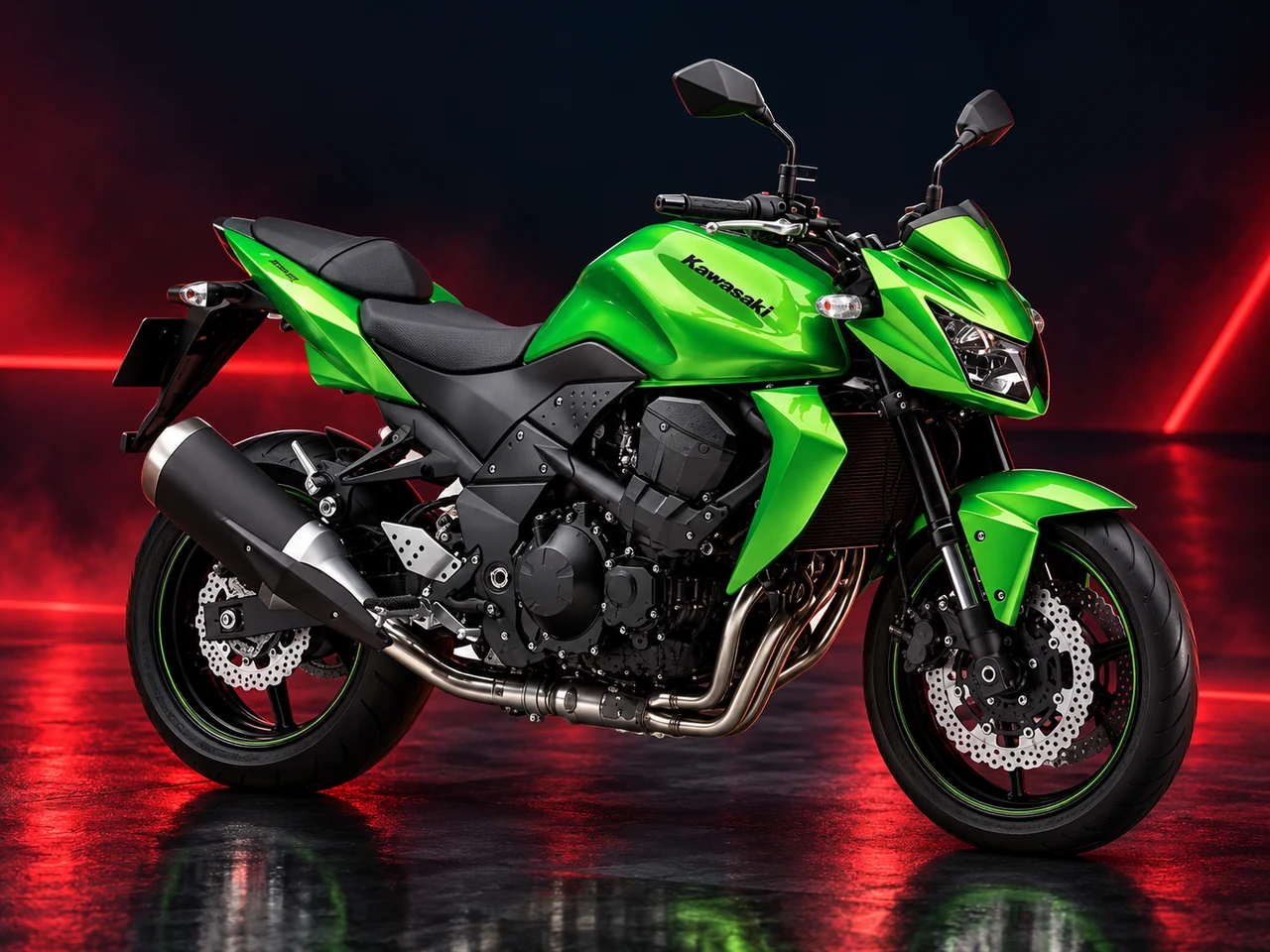 Kawasaki Z750 πράσινη για δίπλωμα κατηγορίας Α