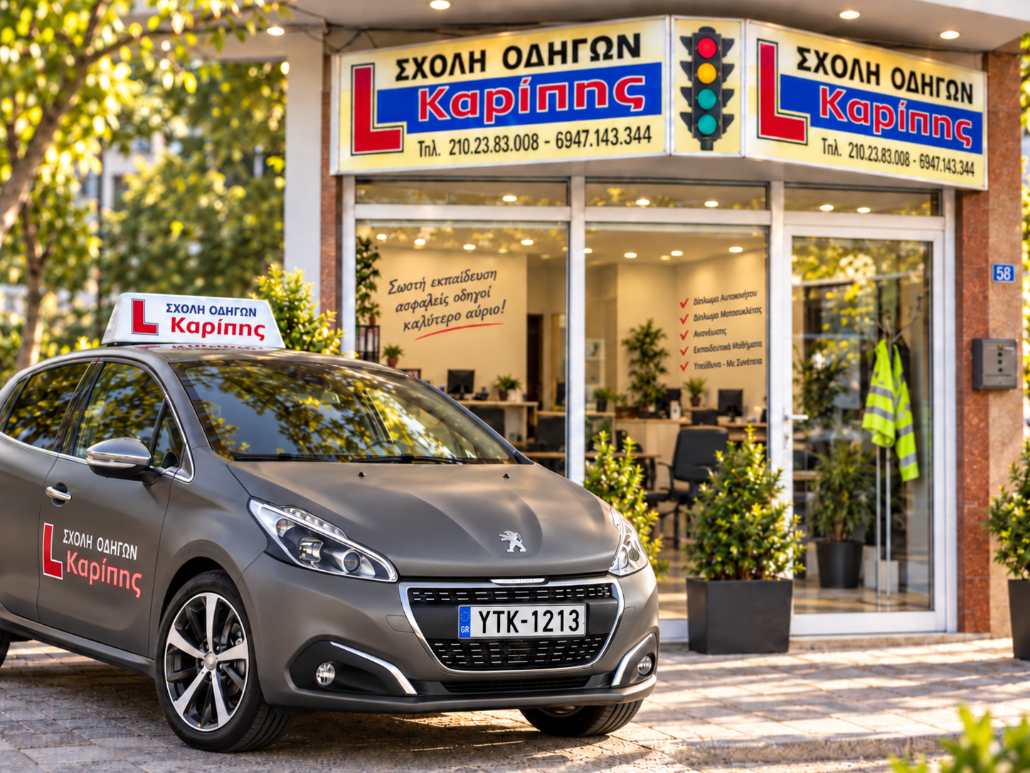 Peugeot 208 GT Line της σχολής
